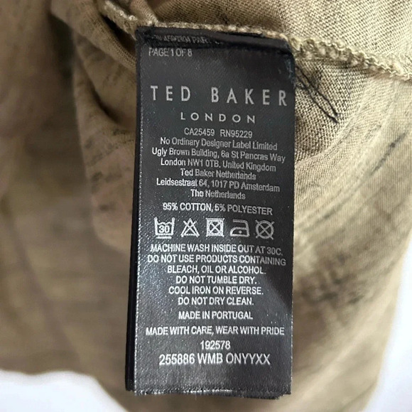 TED BAKER LONDON High Low Space Dye Tee - Picture 7 of 8